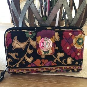 Vera Bradley Suzani Patterned turn-lock wallet